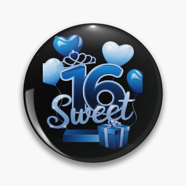 Item preview, Sweet Sixteen Blue 16 Year Birthday  designed and sold by joyouartArt.