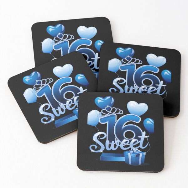 Item preview, Sweet Sixteen Blue 16 Year Birthday  designed and sold by joyouartArt.