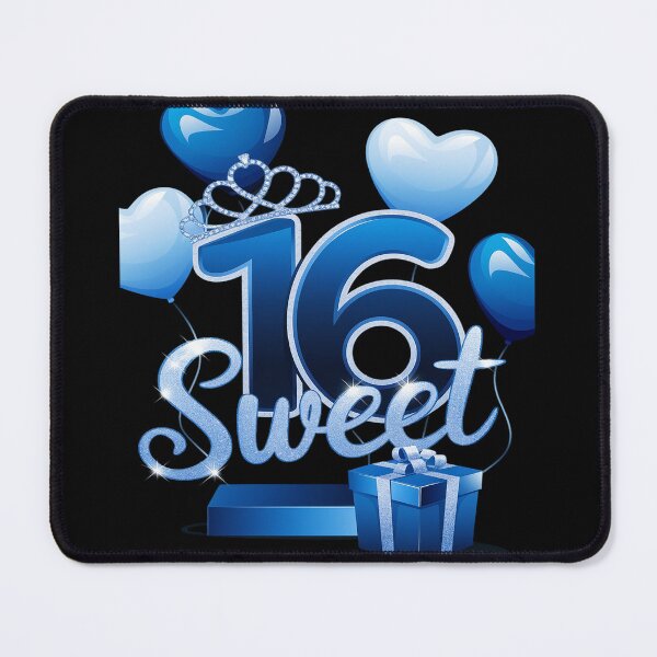 Item preview, Sweet Sixteen Blue 16 Year Birthday designed and sold by joyouartArt.
