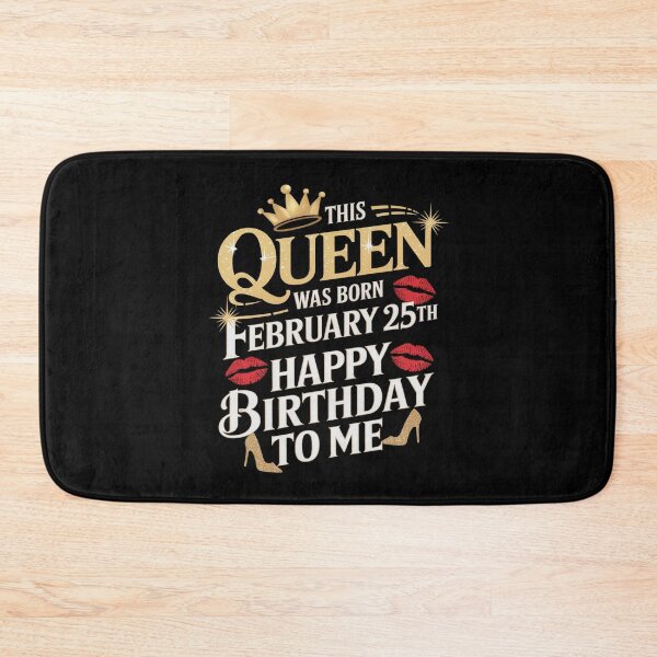 Item preview, This Queen Was Born on February 25th Birthday  designed and sold by joyouartArt.
