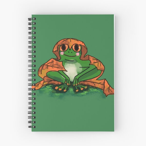 Item preview, Frog hidden under an autumn leaf designed and sold by Sumpfmaus.