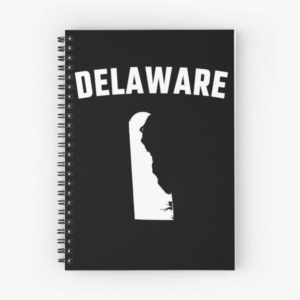 Item preview, Delaware State Map Silhouette - Minimalist White & Black Style designed and sold by mashmosh.