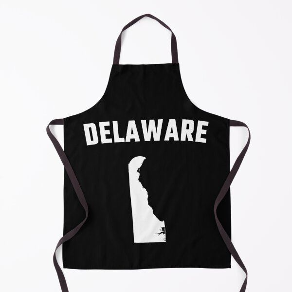 Item preview, Delaware State Map Silhouette - Minimalist White & Black Style designed and sold by mashmosh.