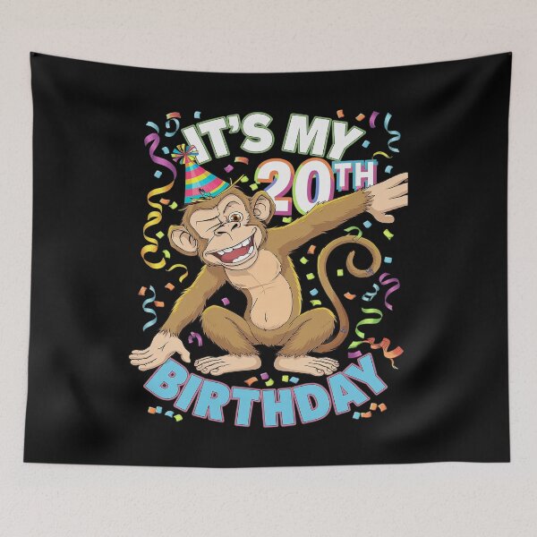 Item preview, Its My 20th Birthday Monkey  designed and sold by angolinnArt.