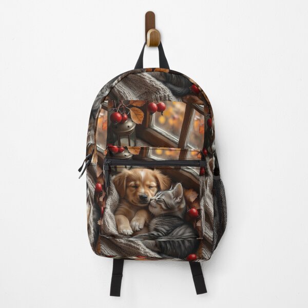 Item preview, Cozy Animal Companionship – Sleeping Puppy and Kitten designed and sold by AmetistLight.