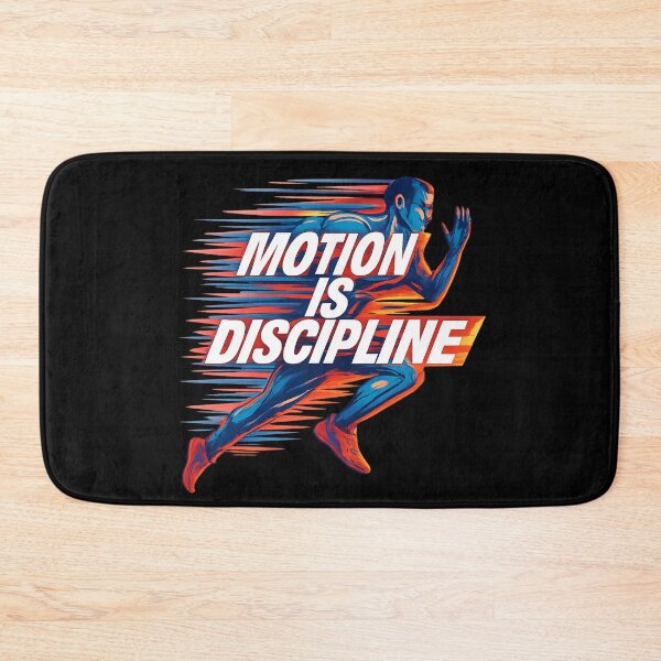 Item preview, Motion Is Discipline - Speed Runner Graphic with Kinetic Typography designed and sold by MKreative Studio.