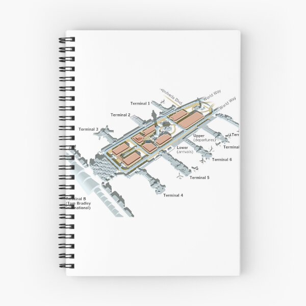 Item preview, LA LAX AIRPORT TERMINAL MAP designed and sold by KALEIDOSCOPE UK.
