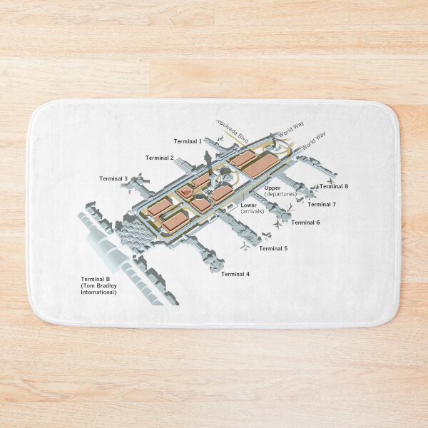 Item preview, LA LAX AIRPORT TERMINAL MAP designed and sold by KALEIDOSCOPE UK.