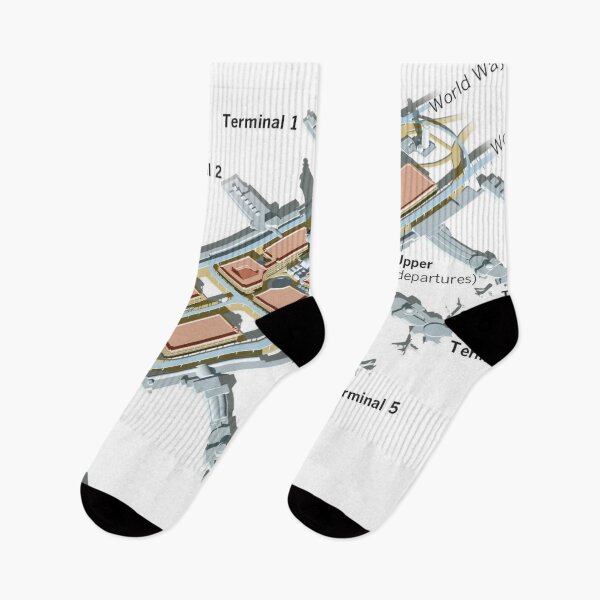 Item preview, LA LAX AIRPORT TERMINAL MAP designed and sold by KALEIDOSCOPE UK.