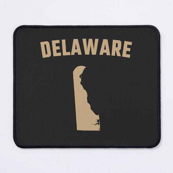 Item preview, Delaware State Map - Minimalist Vintage Gold Silhouette designed and sold by mashmosh.