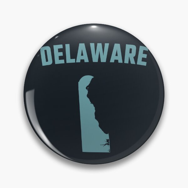 Item preview, Delaware State Map Silhouette - Minimalist Retro Teal Design designed and sold by mashmosh.