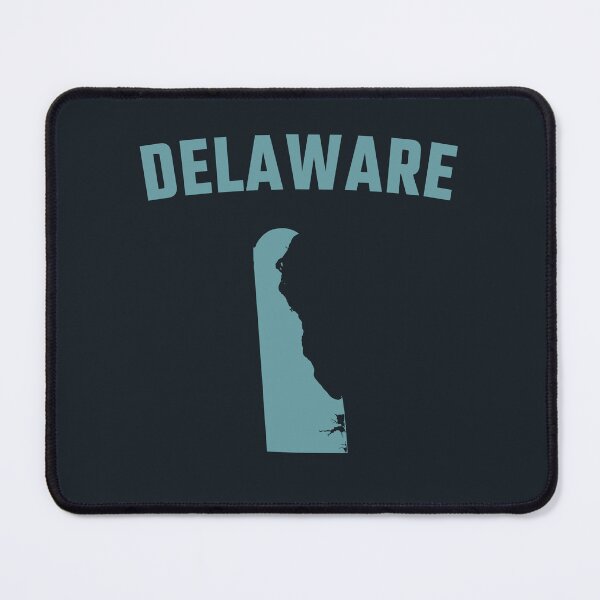 Item preview, Delaware State Map Silhouette - Minimalist Retro Teal Design designed and sold by mashmosh.