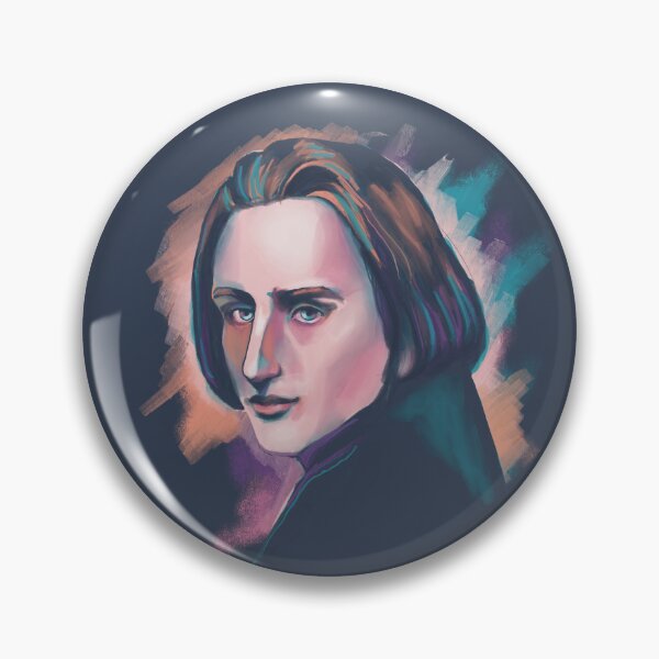 Artikelvorschau, Liszt Farbenfrohes Aquarellporträt entworfen und verkauft von Stable-Camp-Rd.
