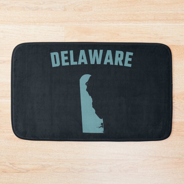 Item preview, Delaware State Map Silhouette - Minimalist Retro Teal Design designed and sold by mashmosh.