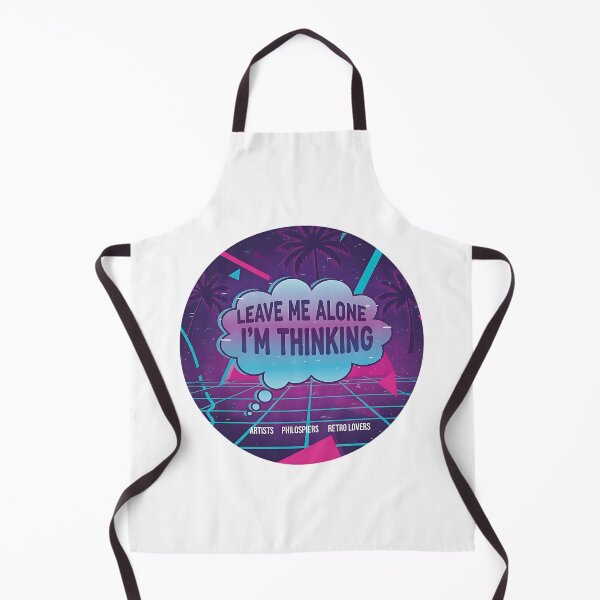 Item preview, Retro Synthwave Introspection Thought Bubble Design designed and sold by Silent Watch Threads..