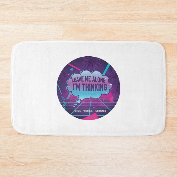 Item preview, Retro Synthwave Introspection Thought Bubble Design designed and sold by Silent Watch Threads..