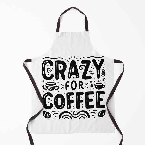 Item preview, Crazy for Coffee Quote – Fun Coffee Lover Typography Design designed and sold by Lulunza.