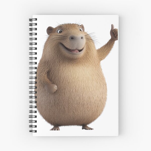 Item preview, A cheerful capybara giving a friendly thumbs up while enjoying a sunny day designed and sold by MiraCleAI.