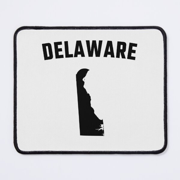 Item preview, Delaware State Pride - Minimalist Black Silhouette Map designed and sold by mashmosh.