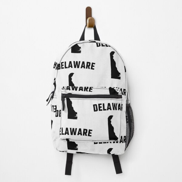 Item preview, Delaware State Pride - Minimalist Black Silhouette Map designed and sold by mashmosh.