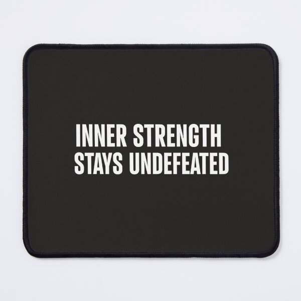 Item preview, Inner Strength Stays Undefeated – Motivational Quote Typography T-Shirt designed and sold by Iunova.