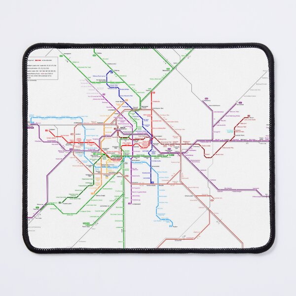 Item preview, BERLIN S BAHN Transport Map designed and sold by KALEIDOSCOPE UK.