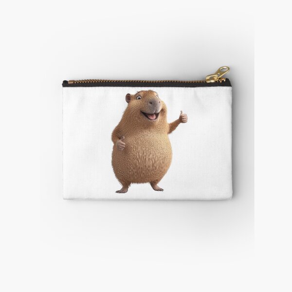 Item preview, A cheerful capybara giving a friendly thumbs up while enjoying a sunny day designed and sold by MiraCleAI.