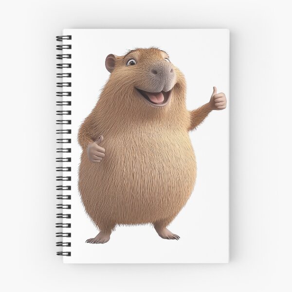 Item preview, A cheerful capybara giving a friendly thumbs up while enjoying a sunny day designed and sold by MiraCleAI.