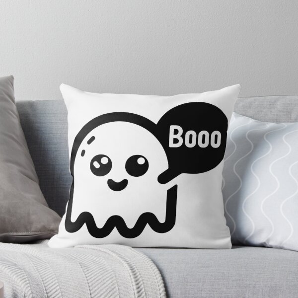 Item preview, Cute Ghost Who Thinks He’s Very Scary – Minimal Funny Design designed and sold by Fun-and-joy.