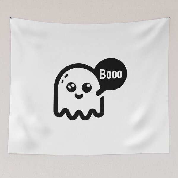 Item preview, Cute Ghost Who Thinks He’s Very Scary – Minimal Funny Design designed and sold by Fun-and-joy.