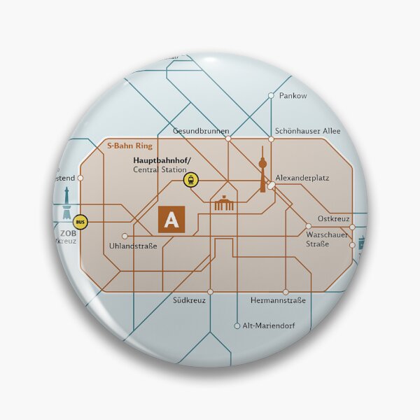 Item preview, BERLIN S BAHN ZONES TRAVEL MAP designed and sold by KALEIDOSCOPE UK.
