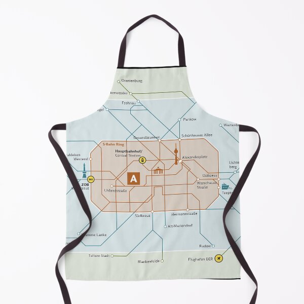 Item preview, BERLIN S BAHN ZONES TRAVEL MAP designed and sold by KALEIDOSCOPE UK.