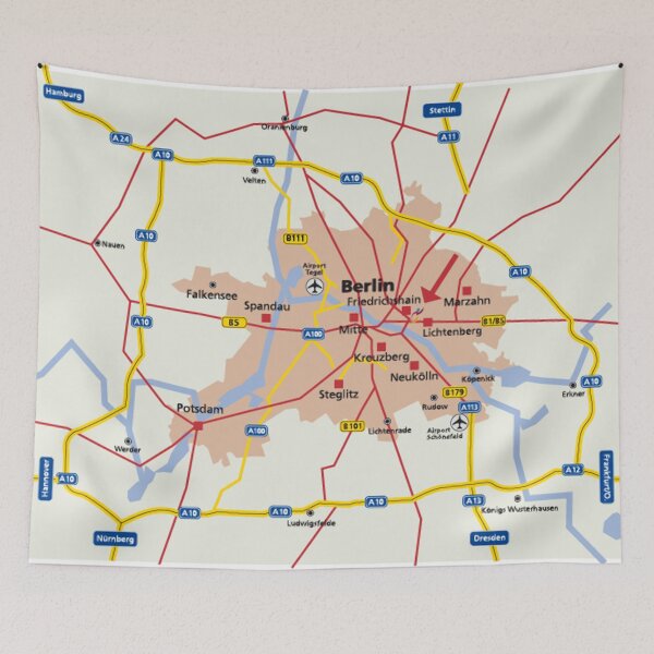 Item preview, CENTRAL BERLIN TRAVEL MAP designed and sold by KALEIDOSCOPE UK.