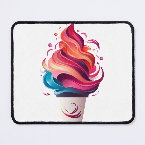 Item preview, Delicious Cup of Colorful Swirled Ice Cream designed and sold by MiraCleAI.