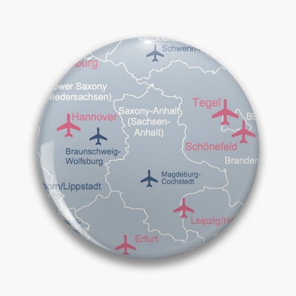 Item preview, GERMAN AIRPORTS MAP designed and sold by KALEIDOSCOPE UK.