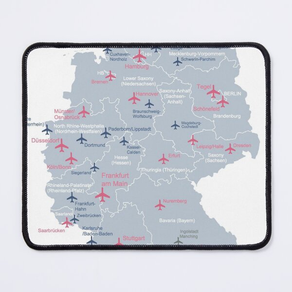 Item preview, GERMAN AIRPORTS MAP designed and sold by KALEIDOSCOPE UK.