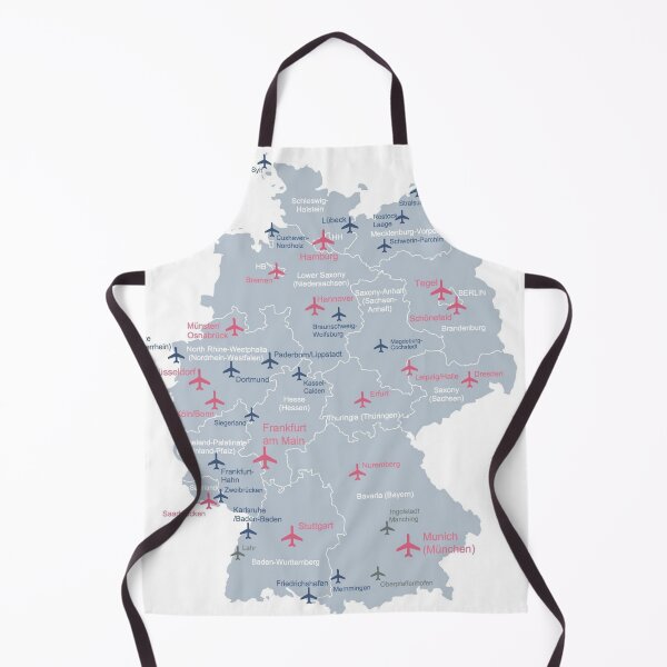 Item preview, GERMAN AIRPORTS MAP designed and sold by KALEIDOSCOPE UK.