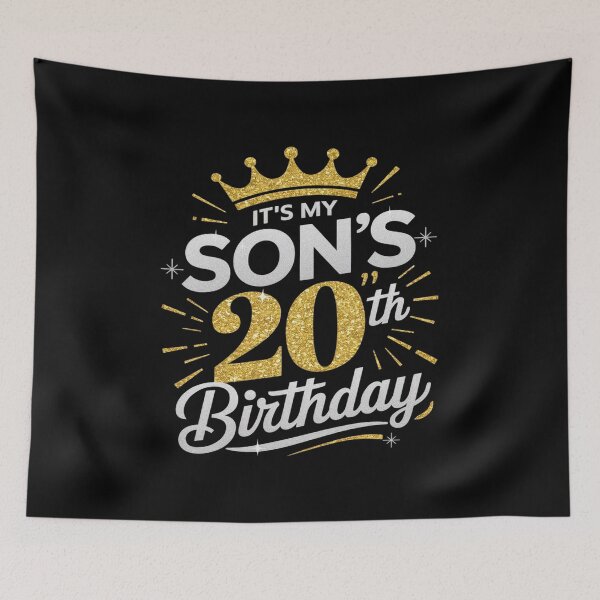 Item preview, It's My Son's 20th Birthday 20 Years Old Male  designed and sold by angolinnArt.