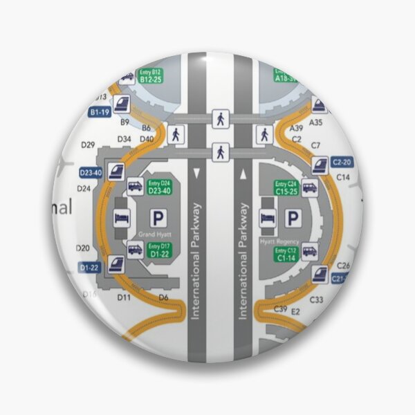 Item preview, DALLAS AIRPORT TERMINAL MAP designed and sold by KALEIDOSCOPE UK.