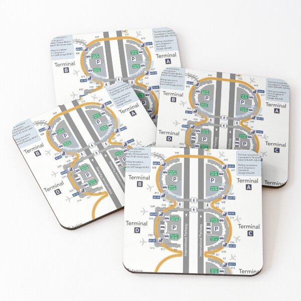 Item preview, DALLAS AIRPORT TERMINAL MAP designed and sold by KALEIDOSCOPE UK.