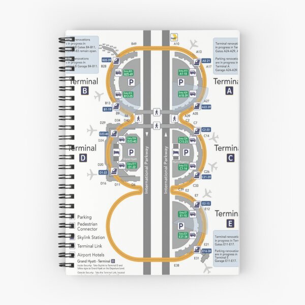 Item preview, DALLAS AIRPORT TERMINAL MAP designed and sold by KALEIDOSCOPE UK.