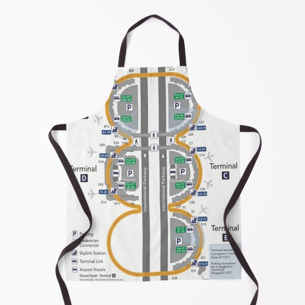 Item preview, DALLAS AIRPORT TERMINAL MAP designed and sold by KALEIDOSCOPE UK.
