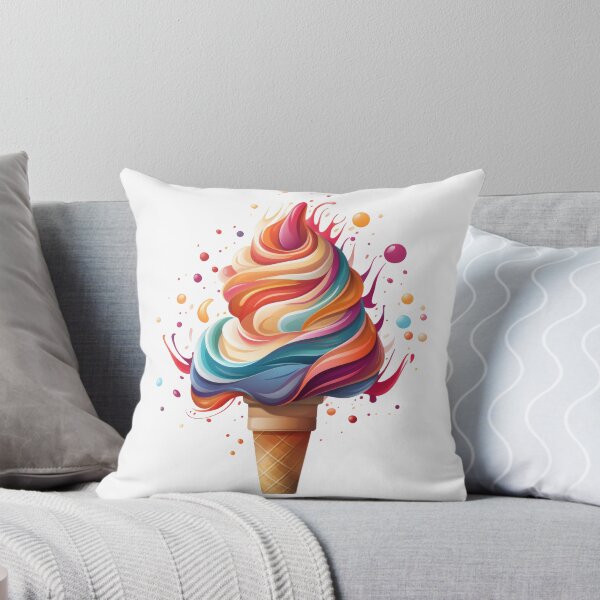 Item preview, Delicious Cup of Colorful Swirled Ice Cream designed and sold by MiraCleAI.