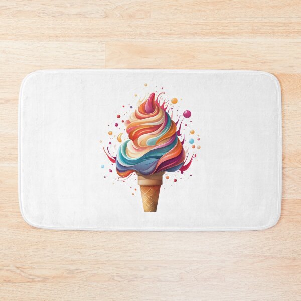 Item preview, Delicious Cup of Colorful Swirled Ice Cream designed and sold by MiraCleAI.