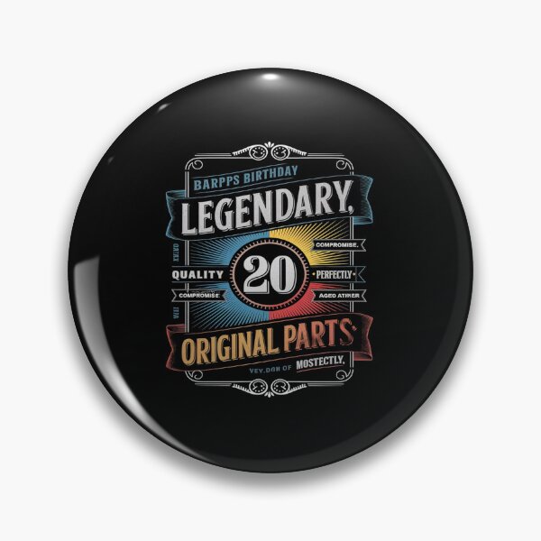 Item preview, Legendary 20 Years Old Aged Perfectly 20th Birthday  designed and sold by angolinnArt.