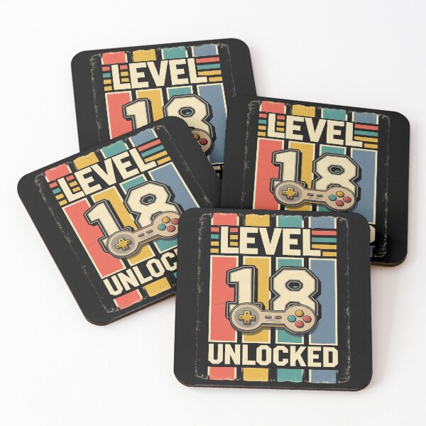 Item preview, Level 18 Unlocked 18th Video Gamer Birthday Boy  designed and sold by angolinnArt.