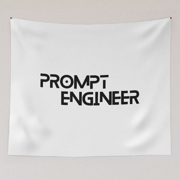 Item preview, Prompt engineer minimalist quote design designed and sold by Artycom.