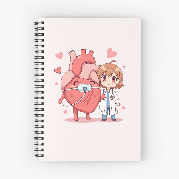 Item preview, I Give My Heart to a Cardiologist - Cute Chibi Medical Valentine designed and sold by HeavenStyleArt.