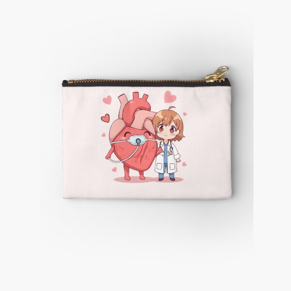 Item preview, I Give My Heart to a Cardiologist - Cute Chibi Medical Valentine designed and sold by HeavenStyleArt.
