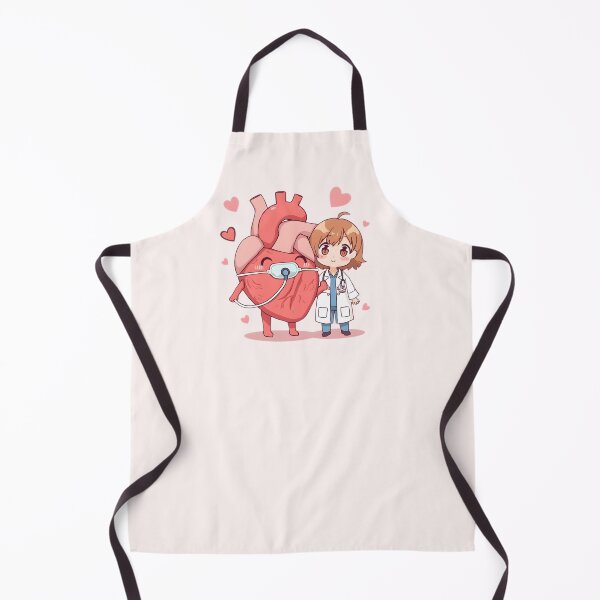 Item preview, I Give My Heart to a Cardiologist - Cute Chibi Medical Valentine designed and sold by HeavenStyleArt.